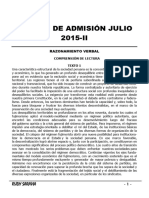 Examen de Admisión Julio 2015 - II Rec