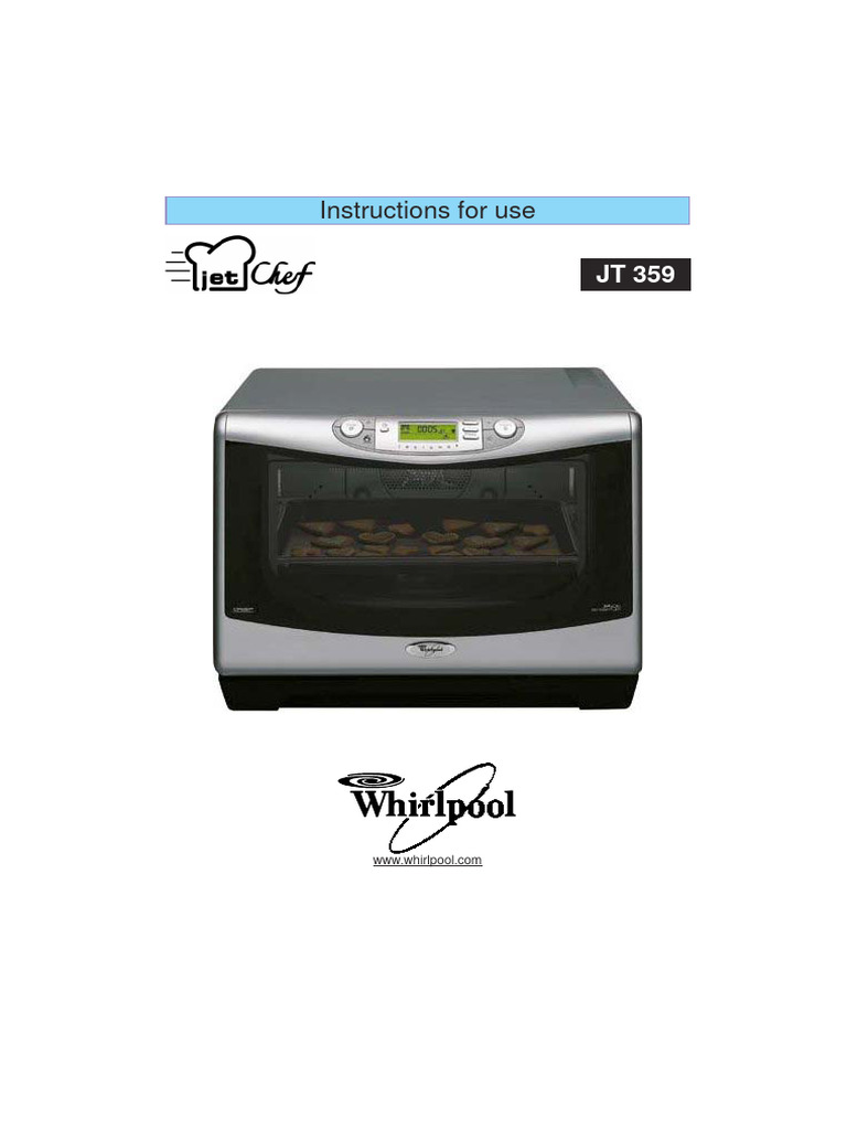 Whirlpool JT359 User Manual PDF Oven Grilling