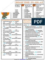 Prepositions of Time