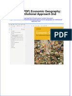 Original PDF Economic Geography An Institutional Approach 2nd PDF