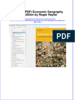 Original PDF Economic Geography 2nd Edition by Roger Hayter PDF