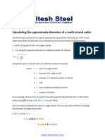 Multi Strand Cable Diameter Calculation R1111009