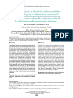 Art - Convivencia Escolar y Solución de Conflictos Mediadas Por La Tecnología de La Información y Comunicación