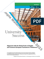 University Success ADV Reading - GSE Mapping Booklet