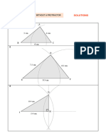 Constructing Triangles Without A Protractor SOLUTIONS