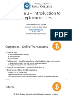 Module 2 Introduction To Cryptocurrencies