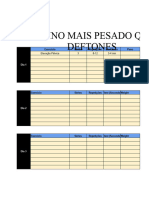 Basic Excel Workout Template