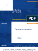 QUÍMICA GENERAL - PRA - SEM-04 - SESIÓN-08 - 2024 - Transiciones Electrónicas 1