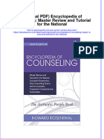 Original PDF Encyclopedia of Counseling Master Review and Tutorial For The National PDF