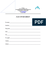 Fax Cover Sheet Cu Antet Nou