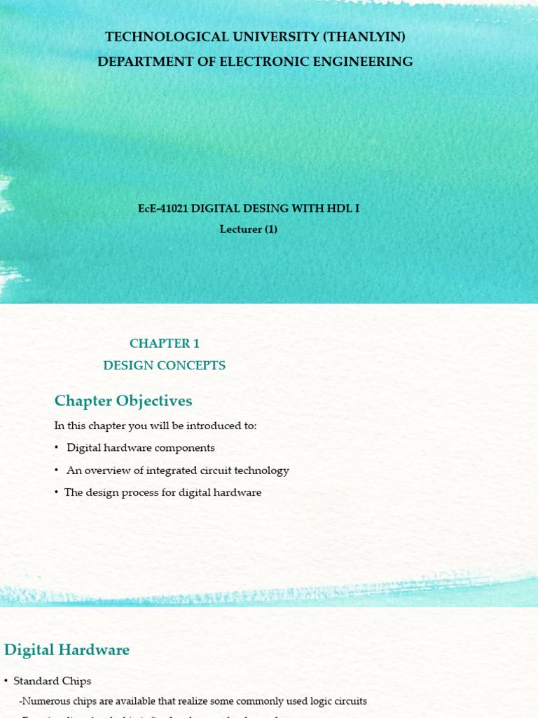 Digital Hardware Design Concepts Overview | PDF | Art | Computers