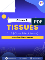 Tissues Class 9 Hand-Written Notes by Padhle