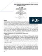 Shrimp Pond Effluent Quality During Harvesting and Pollutant Loading Estimation Using Simpson's Rule