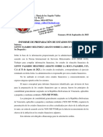 Informe de Preparación de Estados Financieros