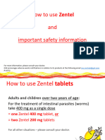 Zentel Safety Information For Patients