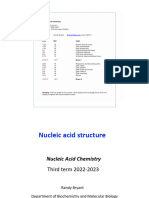 Lecture 1 - 2023 - Nucleic Acid Structure