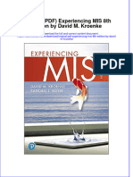 Download Original PDF Experiencing Mis 8th Edition by David m Kroenke pdf