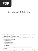 Recruitment & Selection New