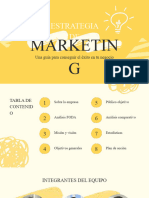 Presentación Estrategia de Marketing Moderno Amarillo