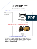 Bendi Forklift b30 b40 Ac Parts Manual F 523 0711 2011