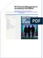 Download Original PDF Financial Management in the Sport Industry 2nd Edition pdf