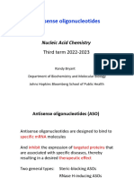 Lecture 7 - 2023 - Antisense Oligonucleotides