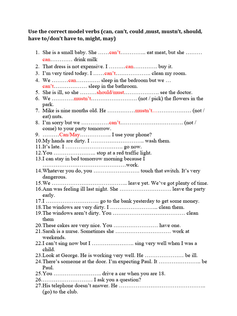 Mastering Modal Verbs in English | PDF