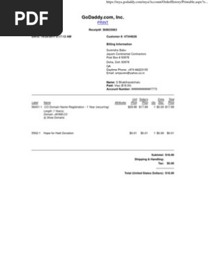 Printable Receipt