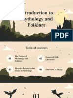 Introduction To Mythology and Folklore
