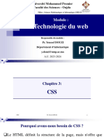 Technologie Du Web: Université Mohammed Premier Faculté Des Sciences - Oujda