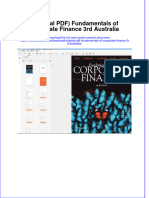 Original PDF Fundamentals of Corporate Finance 3rd Australia PDF