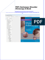 Original PDF Gartsmans Shoulder Arthroscopy e Book PDF