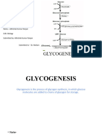 Glycogenesis