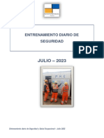 Entrenamiento Diario de Seguridad - Julio 2023