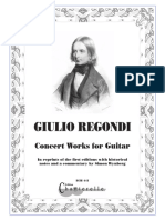 Chanterelle Concert Works For Guitar Giulio Regondi Composer Simon Wynberg Editor ECH 441