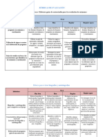 6 Rubricas para Evaluar Diferentes Temas Educativos