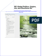 Original PDF Global Politics Origins Currents and Directions 5th PDF