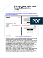 Cat Diesel Truck Engine 3406 3406e Manual Schematic Electrical Troubleshooting