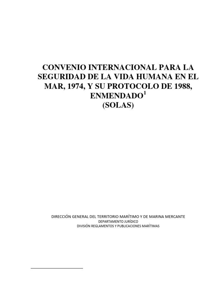 Solas 2020 | PDF | Tratado