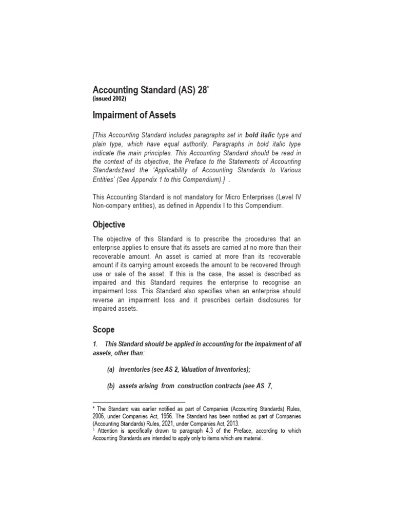 Asset Impairment Guidelines | PDF | Discounting | Discounted Cash Flow