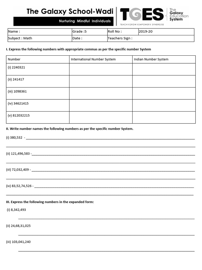 Number System | Download Free PDF | Numbers | Mathematics