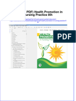 Original PDF Health Promotion in Nursing Practice 8th PDF
