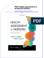 Original PDF Health Assessment in Nursing 5th Edition PDF