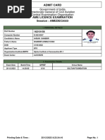 Admit Card 