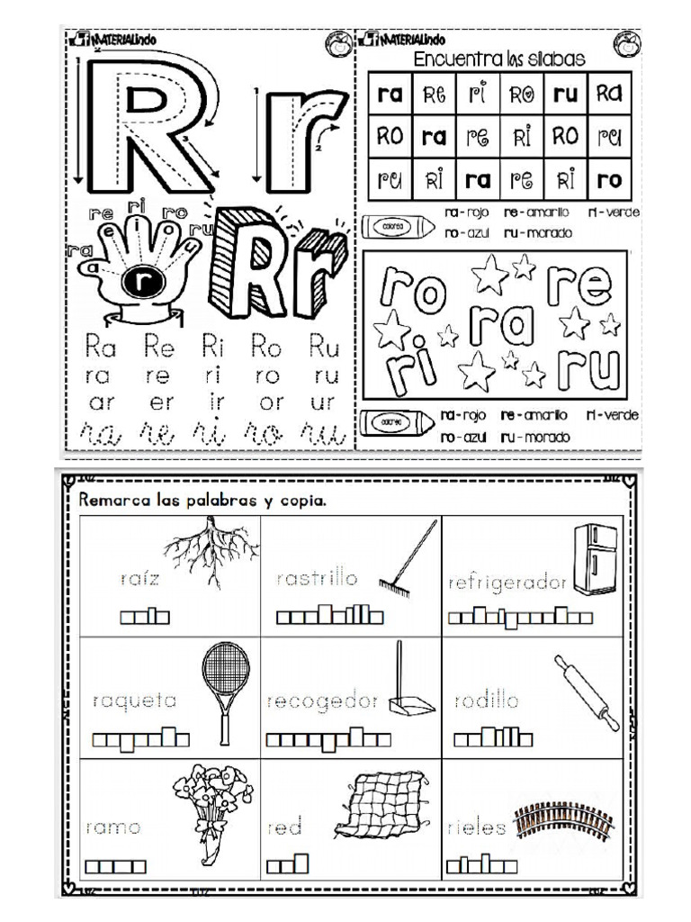 Letras R Y RR | PDF