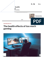 The Health Effects of Too Much Gaming - Harvard Health