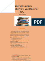 5° Taller de Lectura y Vocabulario N°2