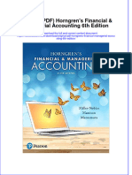 Original PDF Horngrens Financial Managerial Accounting 6th Edition PDF