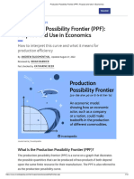 Production Possibility Frontier (PPF) - Purpose and Use in Economics