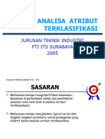 Rekayasa Kualitas Bab VIII Analisa Attribut Terklasifikasi